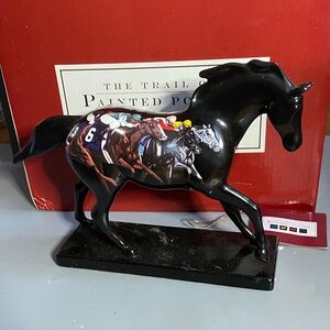 Painted Ponies Black Horse Art Sculpture